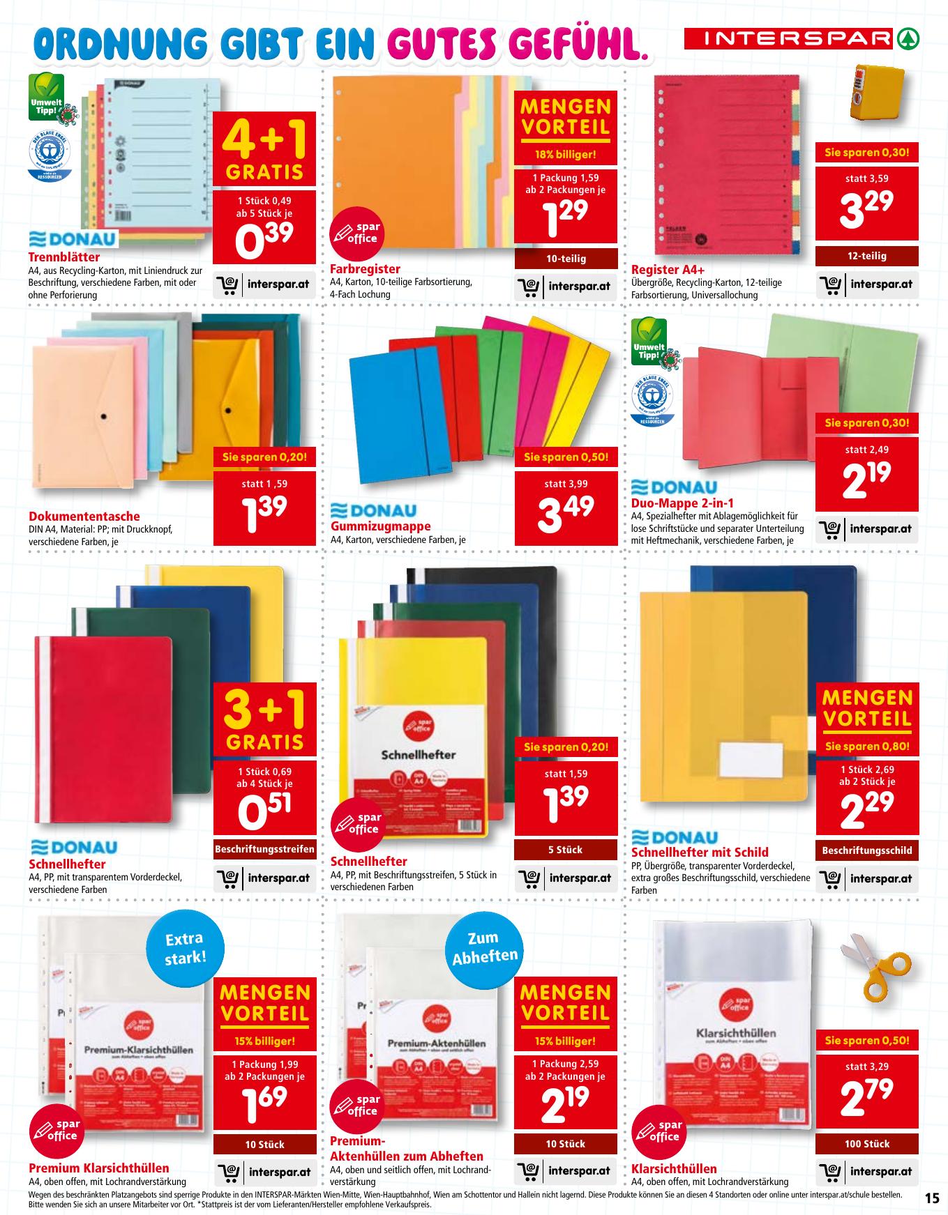 Interspar Katalog flyer page
