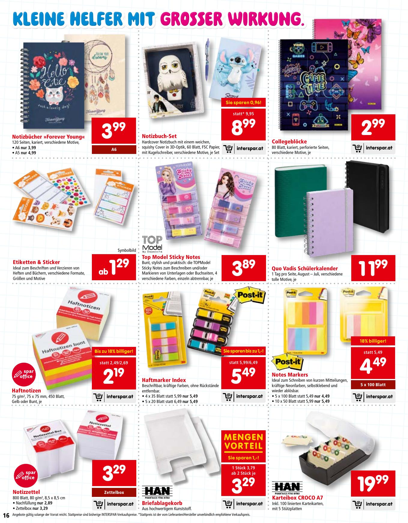 Interspar Katalog flyer page