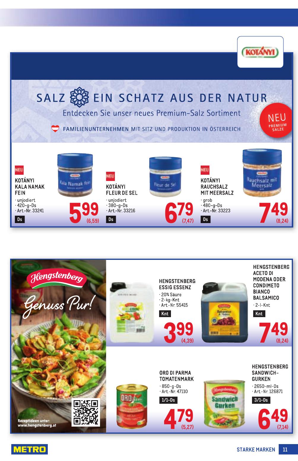 Metro Grosse Marken flyer page