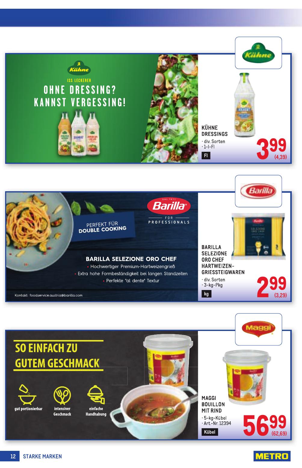 Metro Grosse Marken flyer page