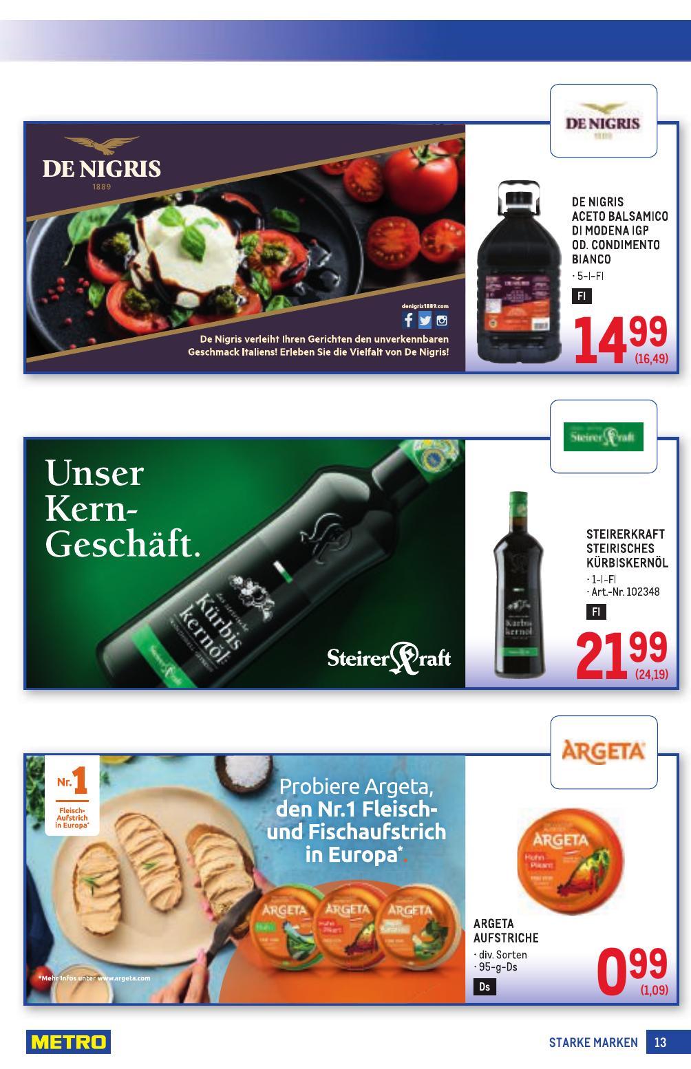 Metro Grosse Marken flyer page