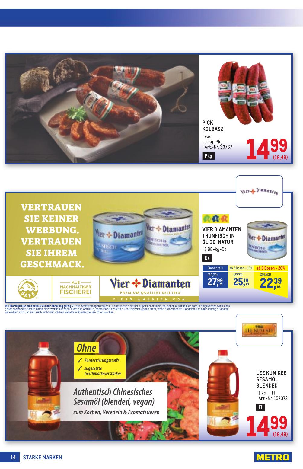 Metro Grosse Marken flyer page