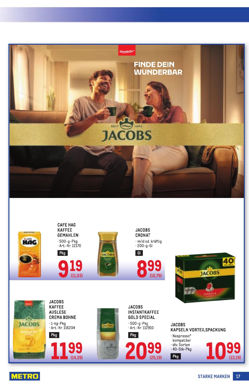 Metro Grosse Marken flyer page