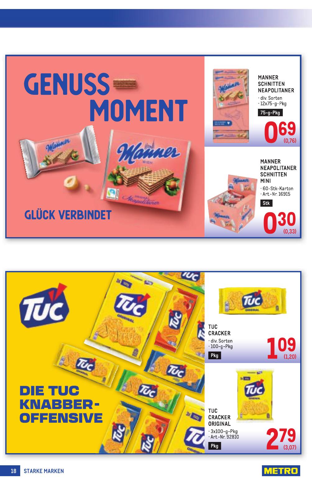 Metro Grosse Marken flyer page