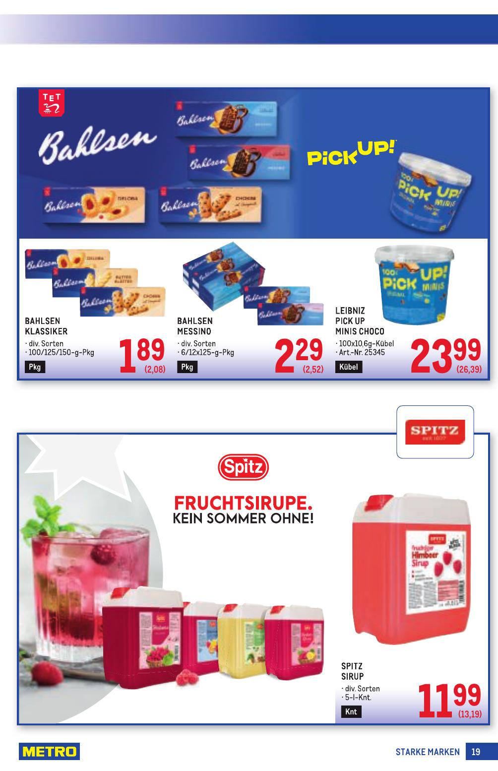 Metro Grosse Marken flyer page