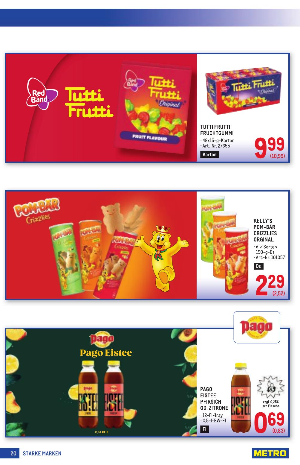 Metro Grosse Marken flyer page