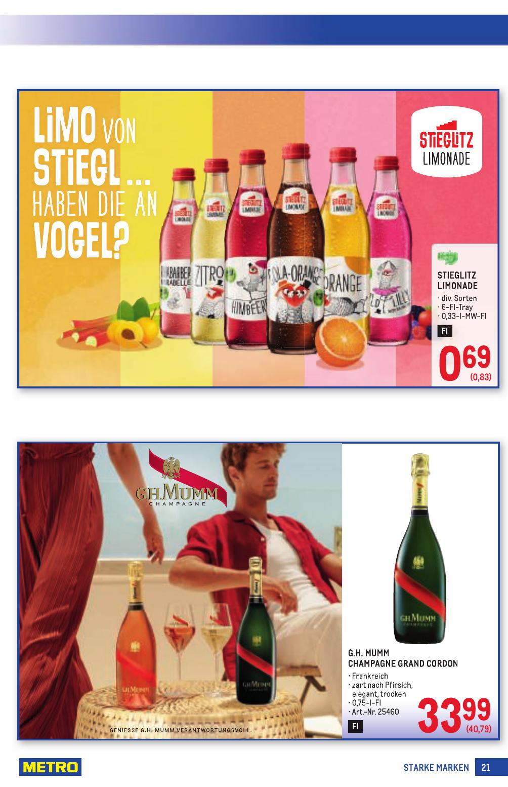 Metro Grosse Marken flyer page