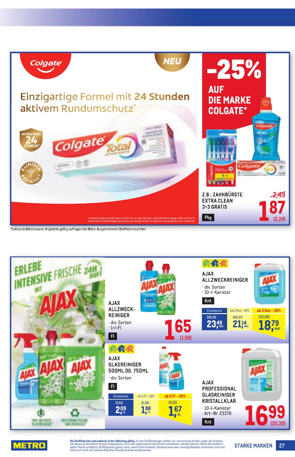 Metro Grosse Marken flyer page