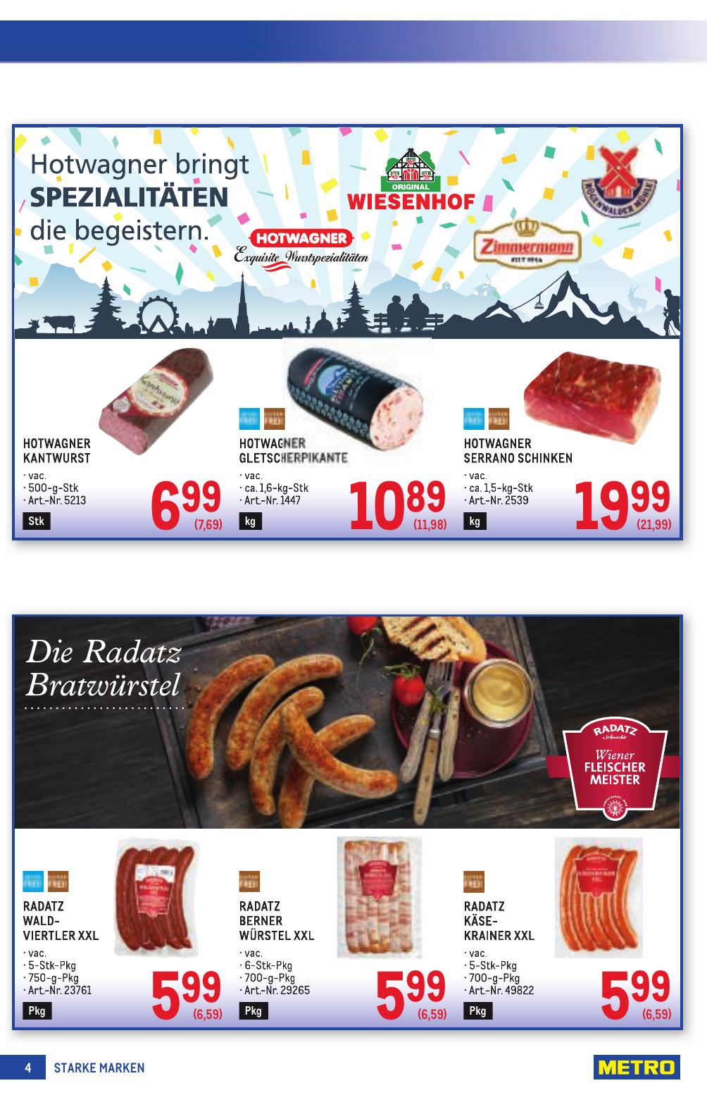 Metro Grosse Marken flyer page