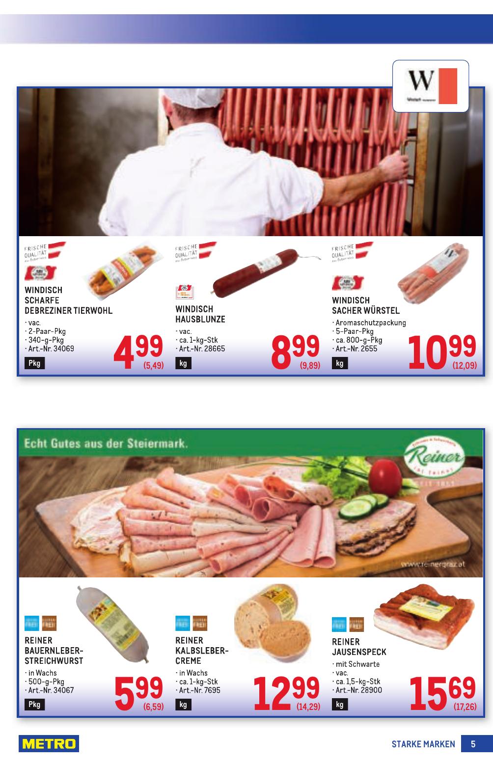 Metro Grosse Marken flyer page