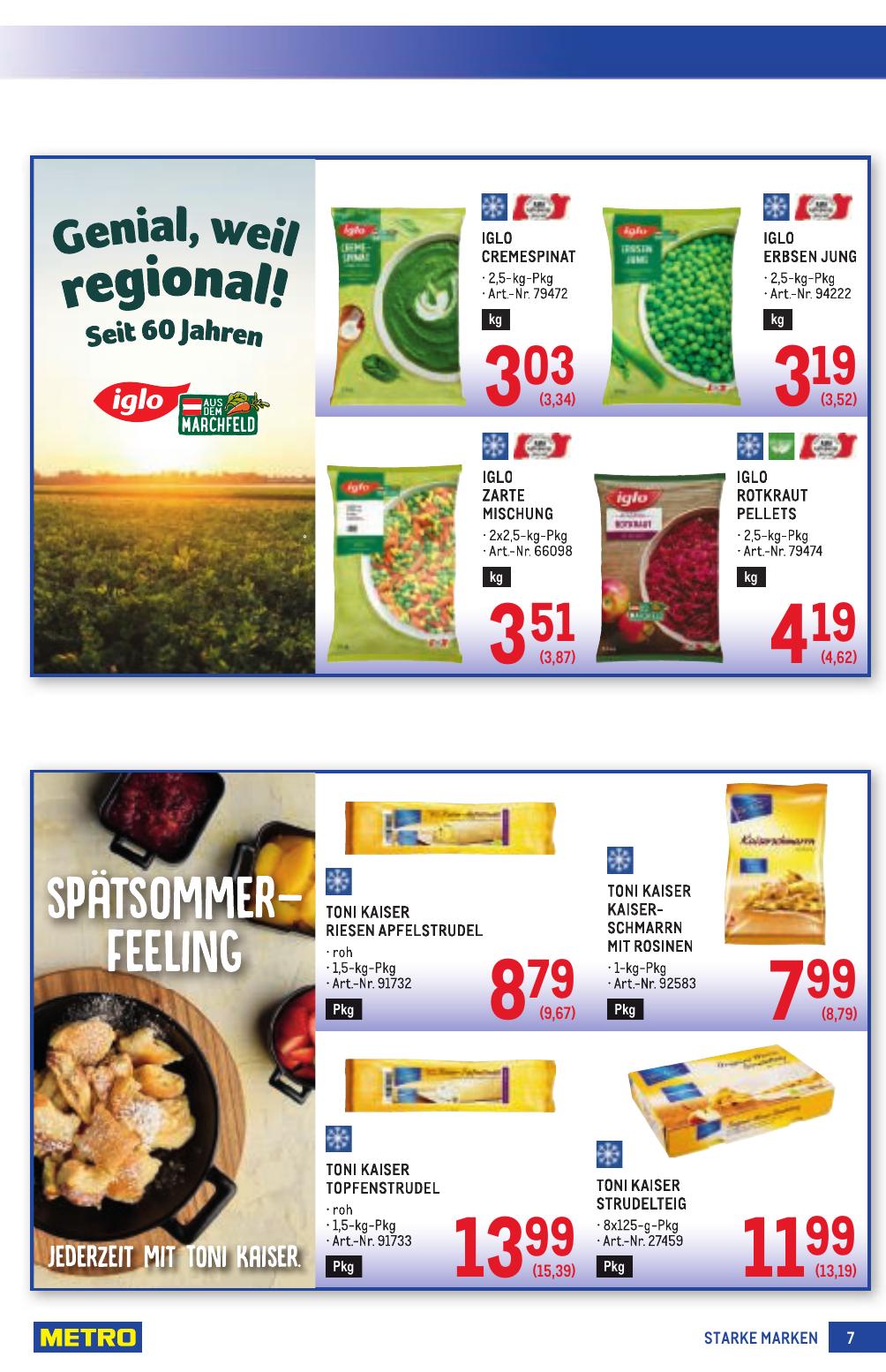 Metro Grosse Marken flyer page