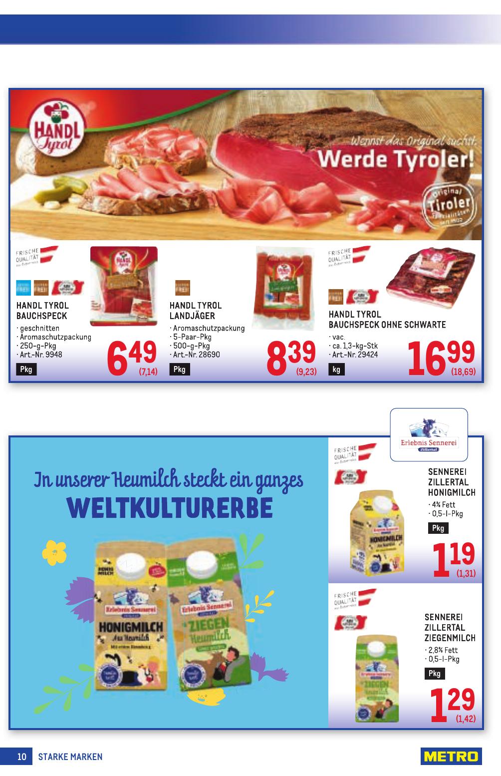 Metro Grosse Marken flyer page