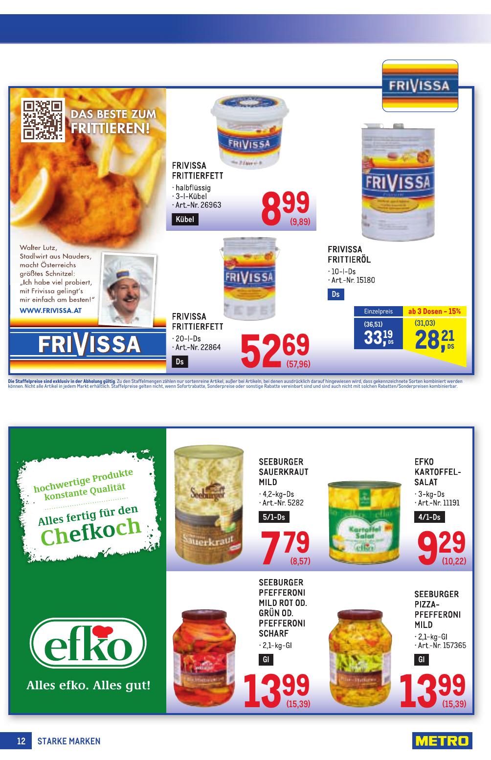Metro Grosse Marken flyer page