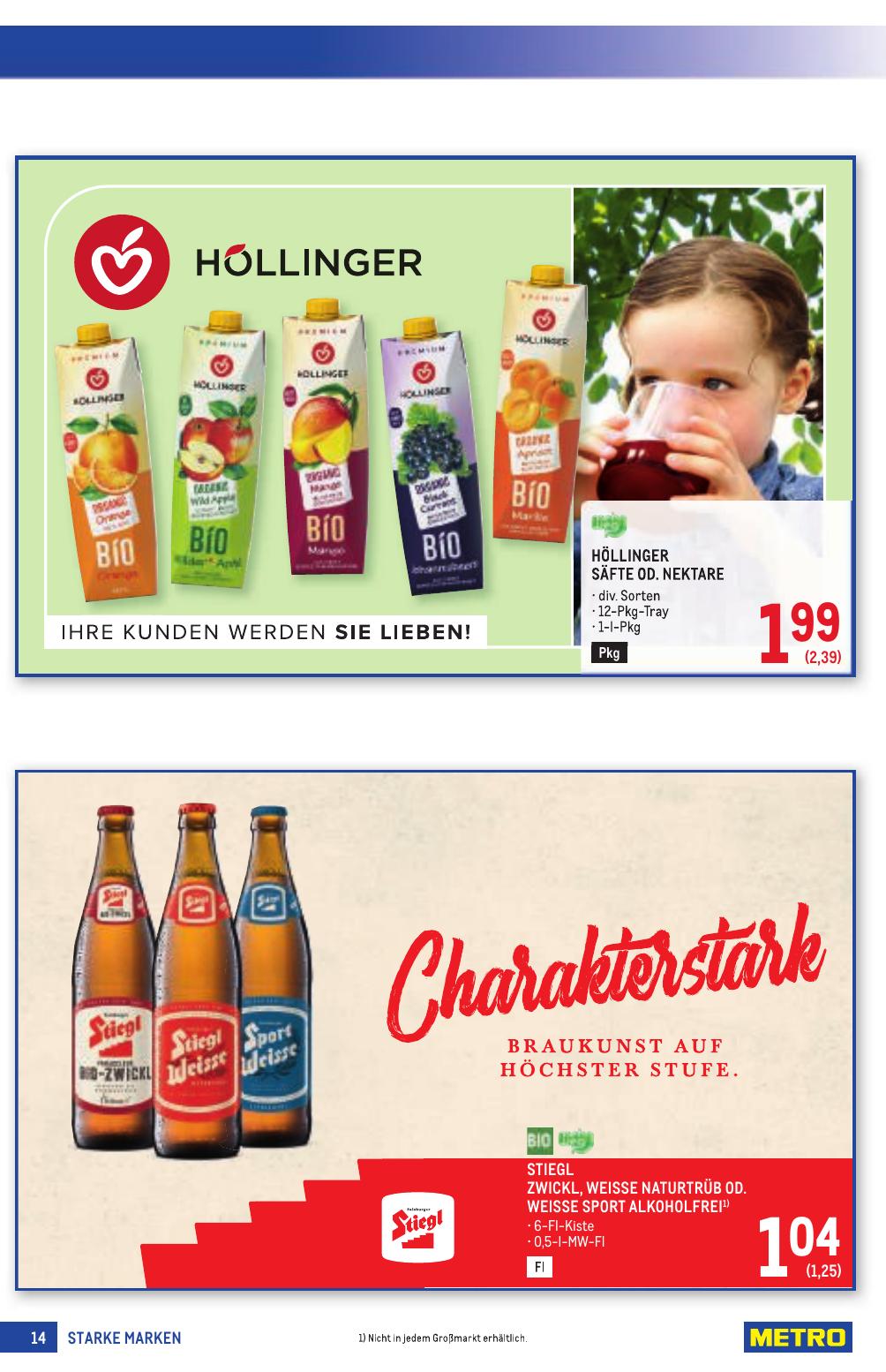 Metro Grosse Marken flyer page
