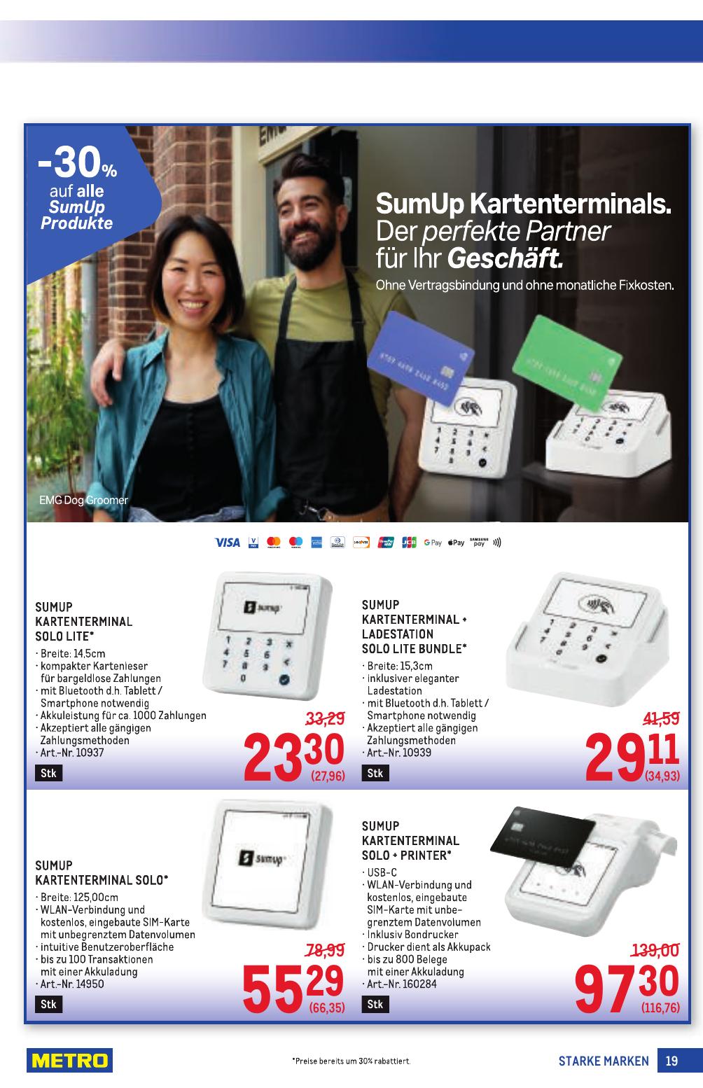 Metro Grosse Marken flyer page