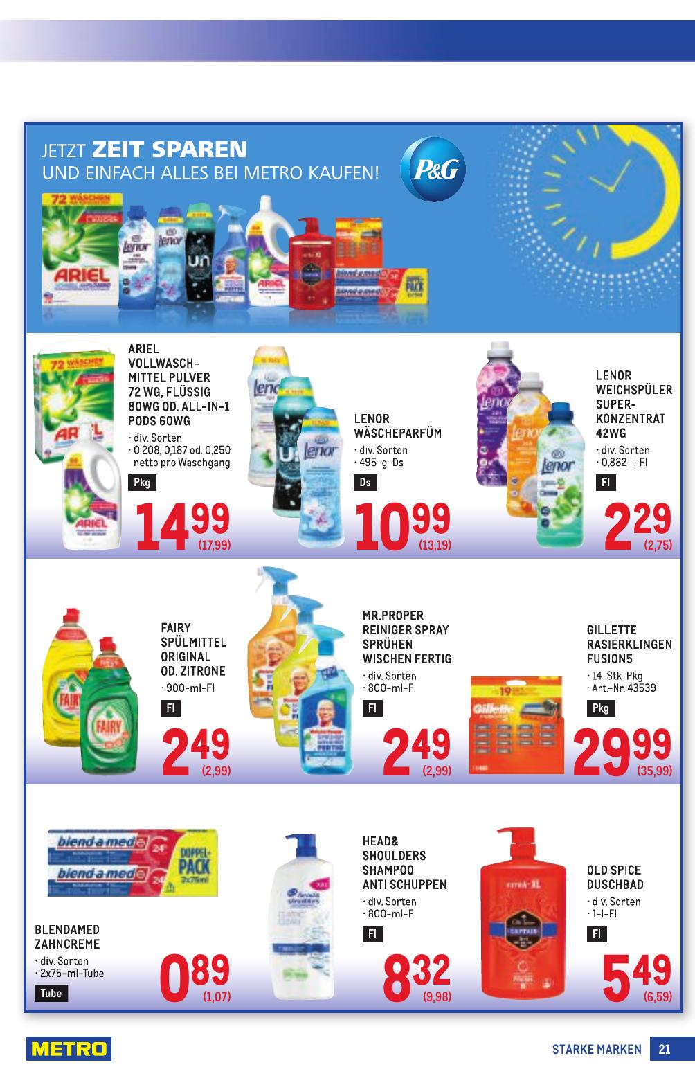 Metro Grosse Marken flyer page