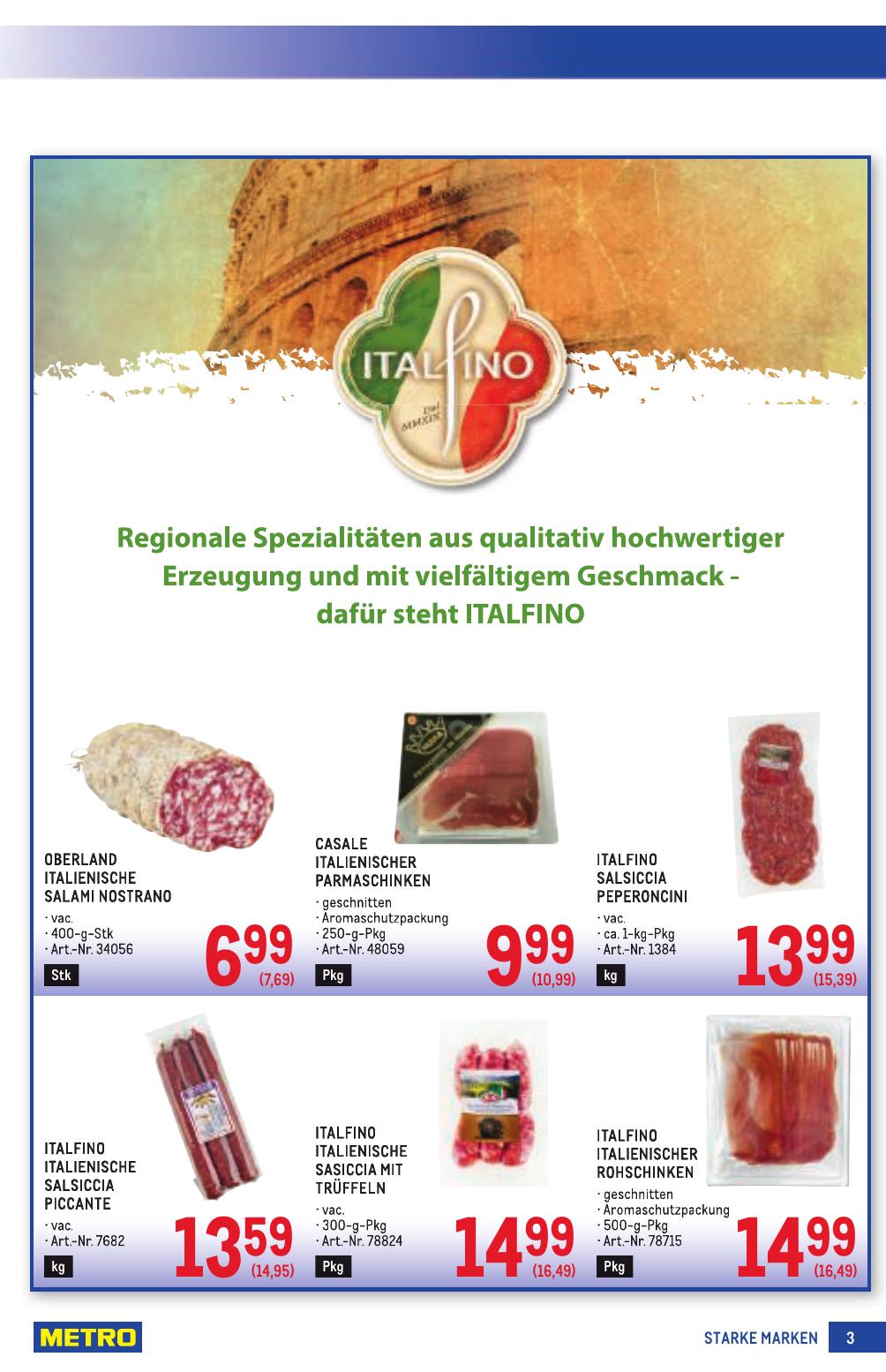 Metro Grosse Marken flyer page
