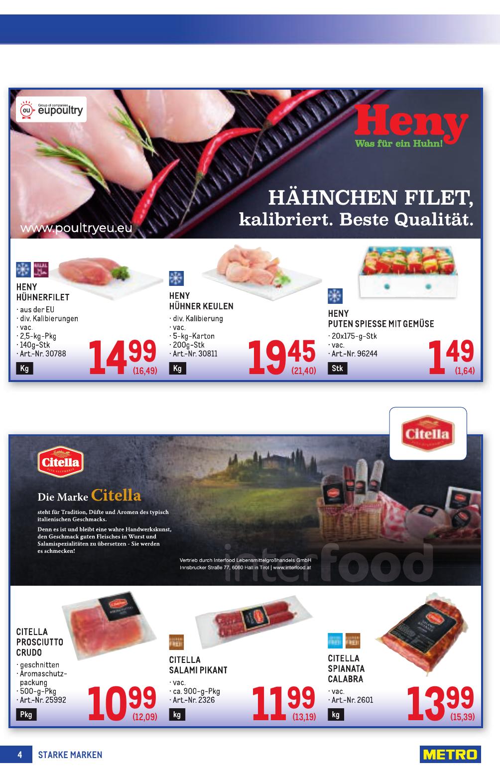 Metro Grosse Marken flyer page