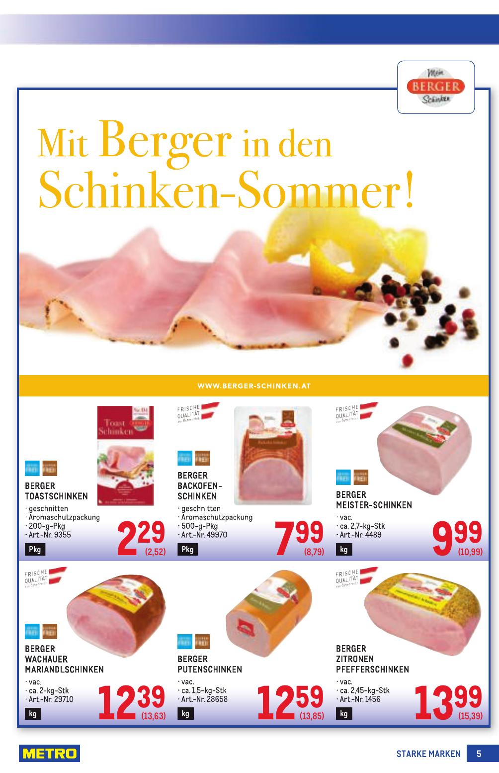Metro Grosse Marken flyer page