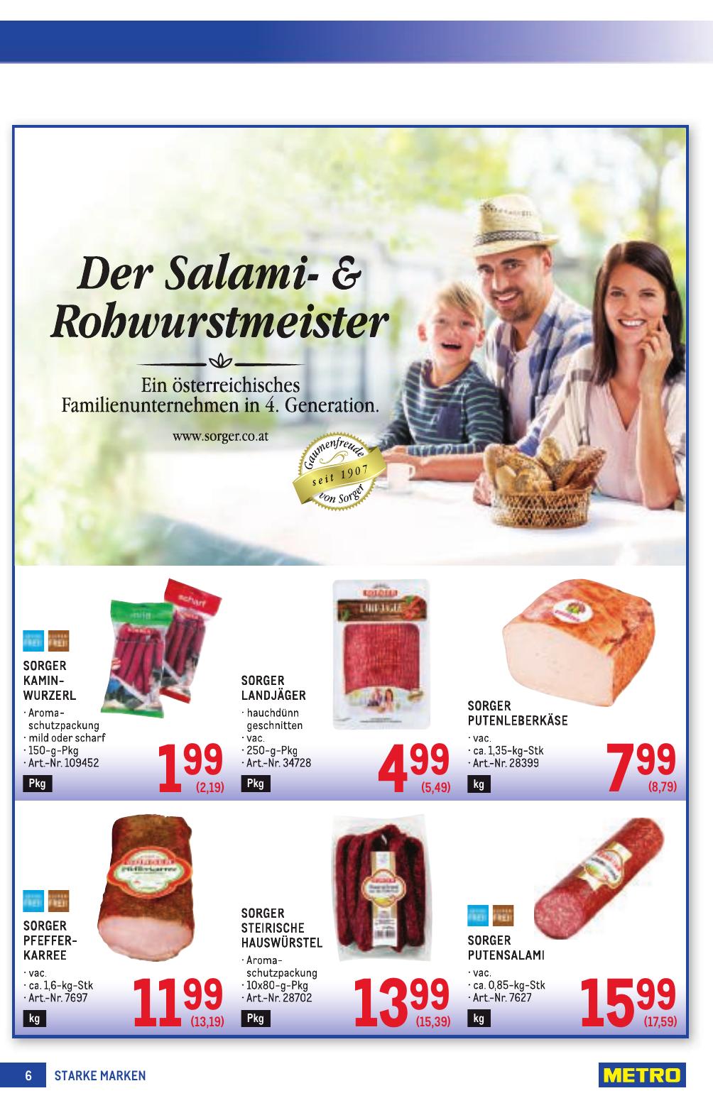 Metro Grosse Marken flyer page