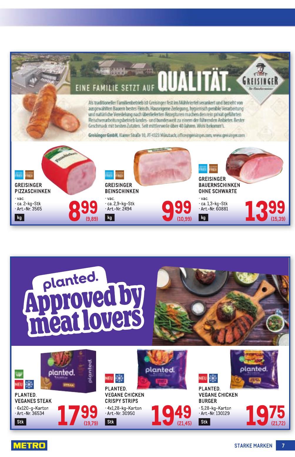 Metro Grosse Marken flyer page