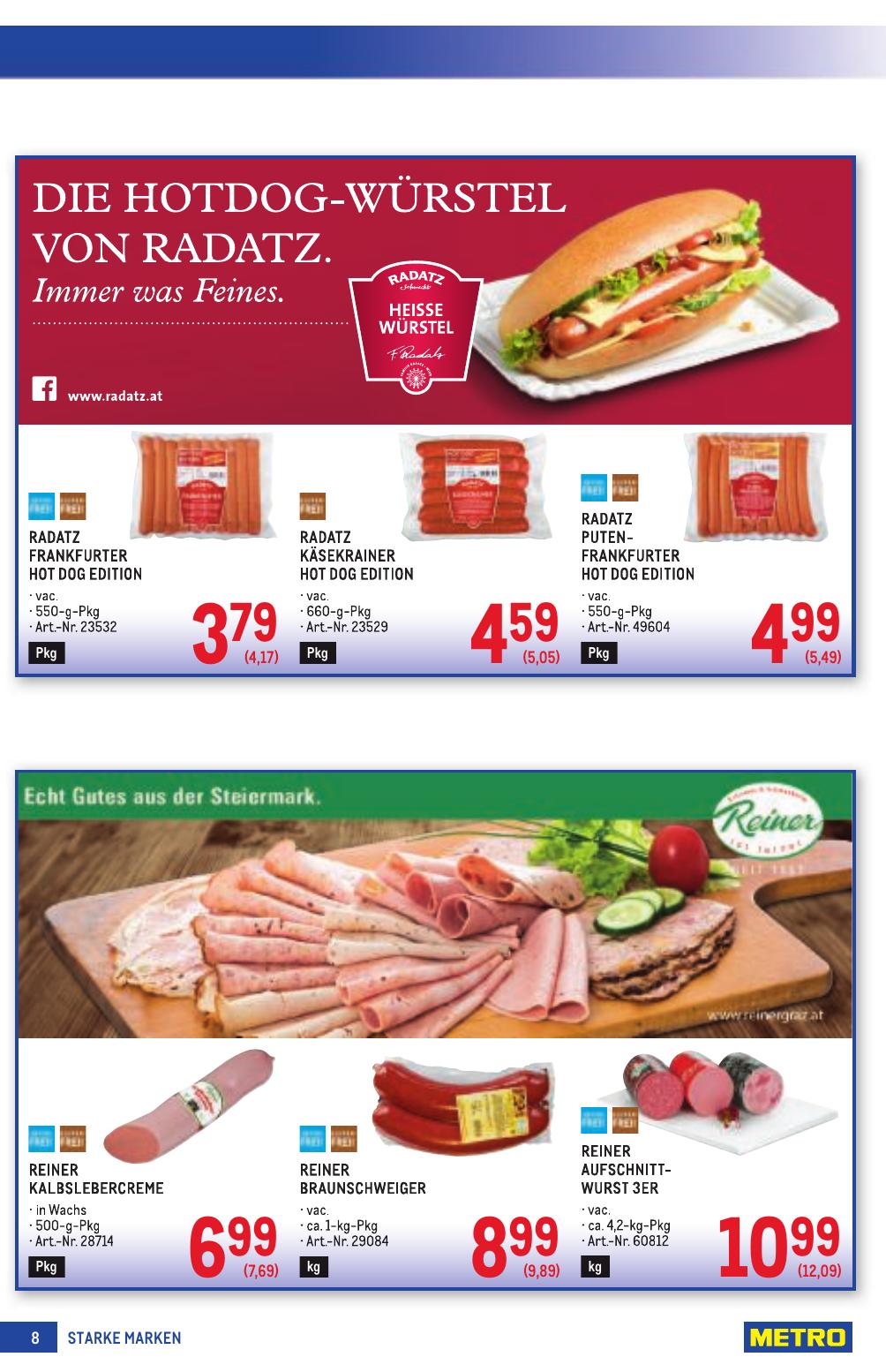 Metro Grosse Marken flyer page