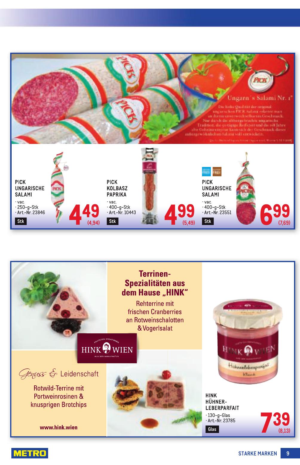 Metro Grosse Marken flyer page