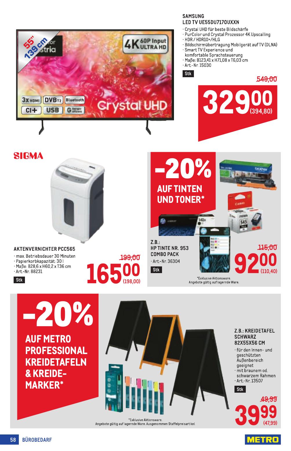 Metro Profi flyer page