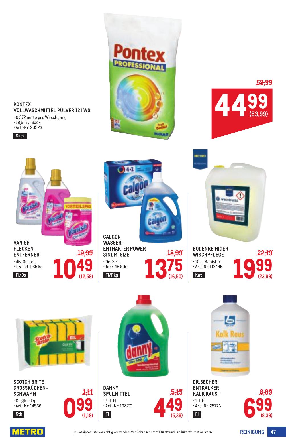 Metro Profi flyer page
