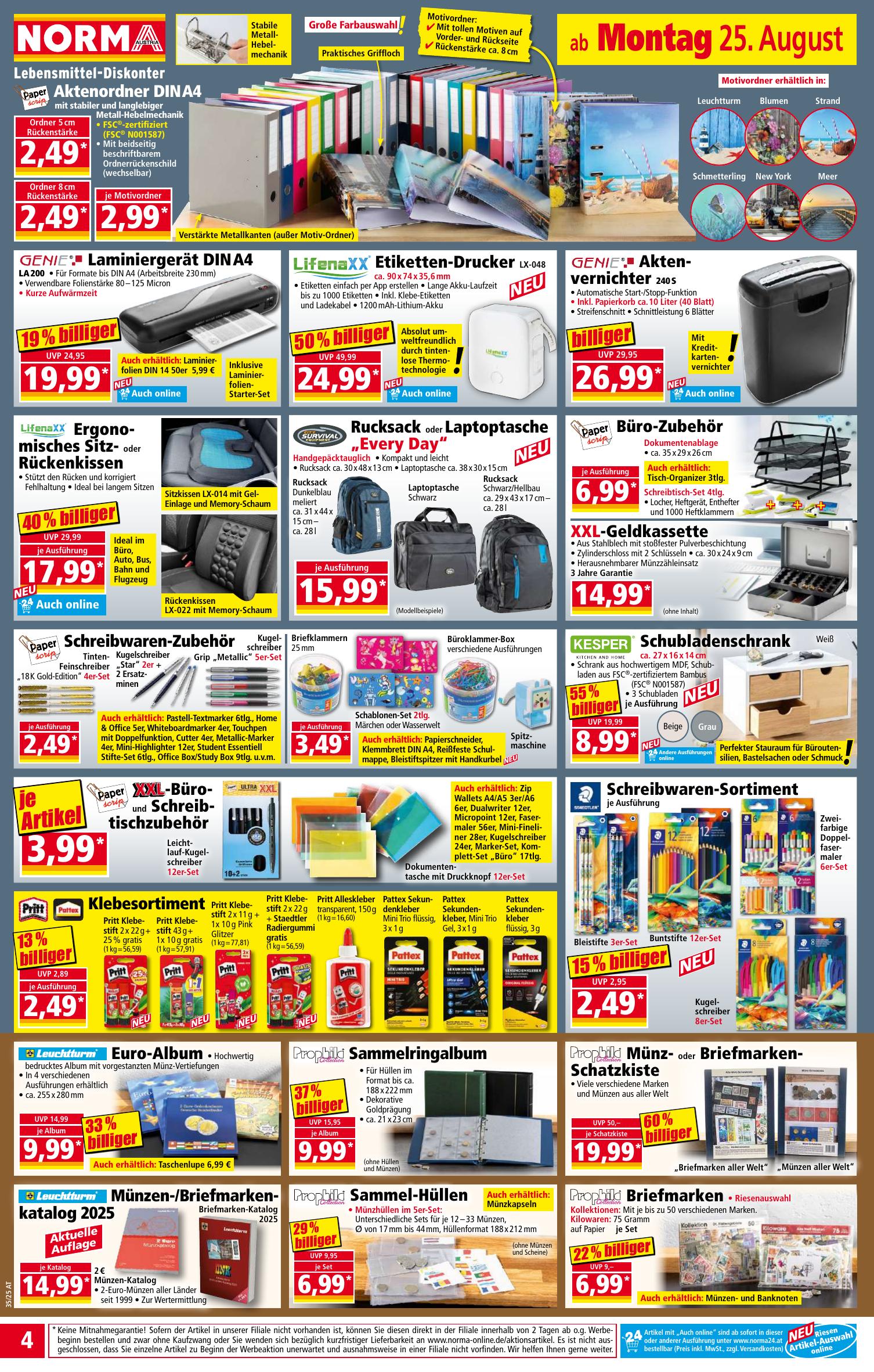 Norma flyer page