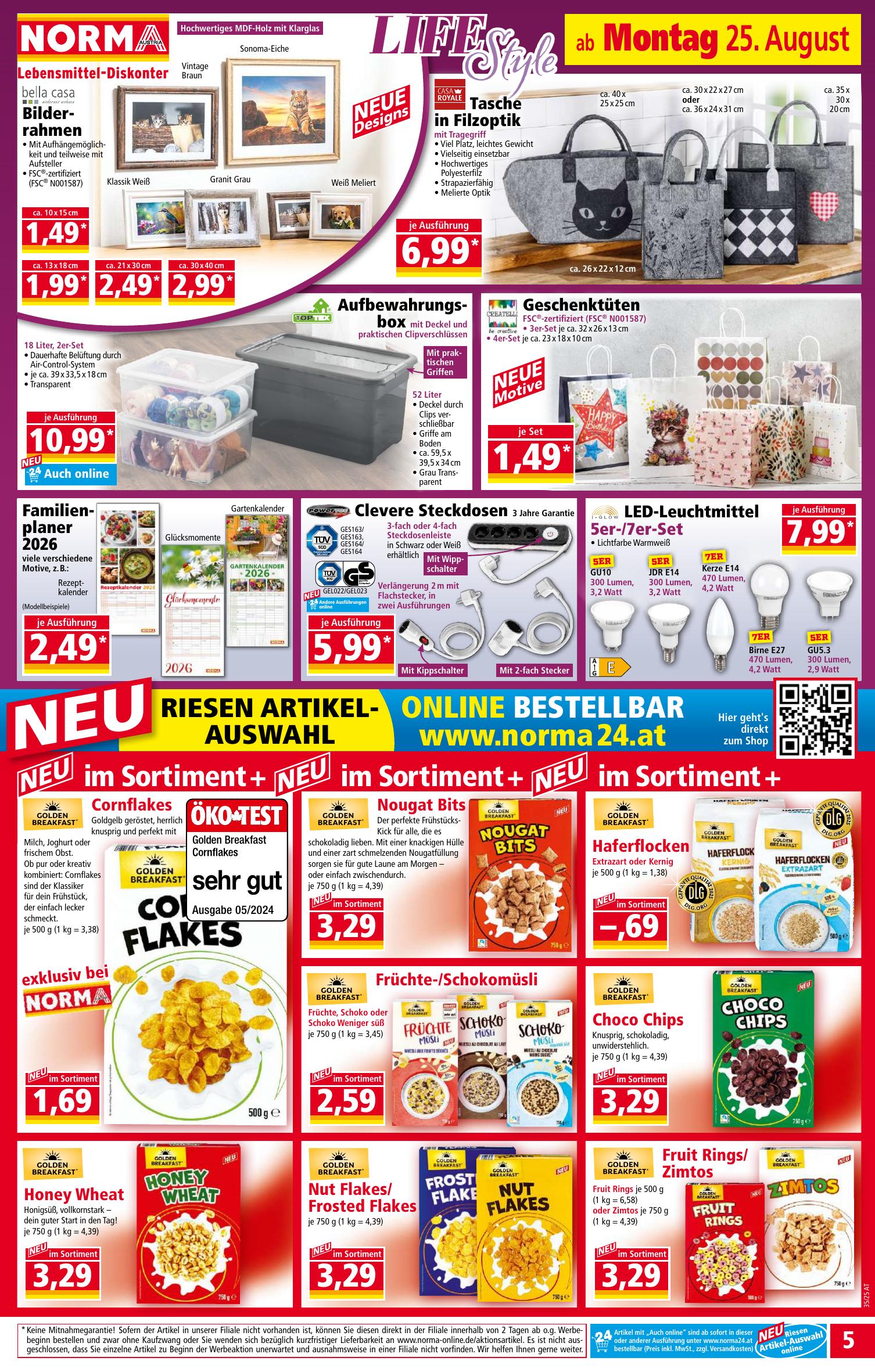 Norma flyer page