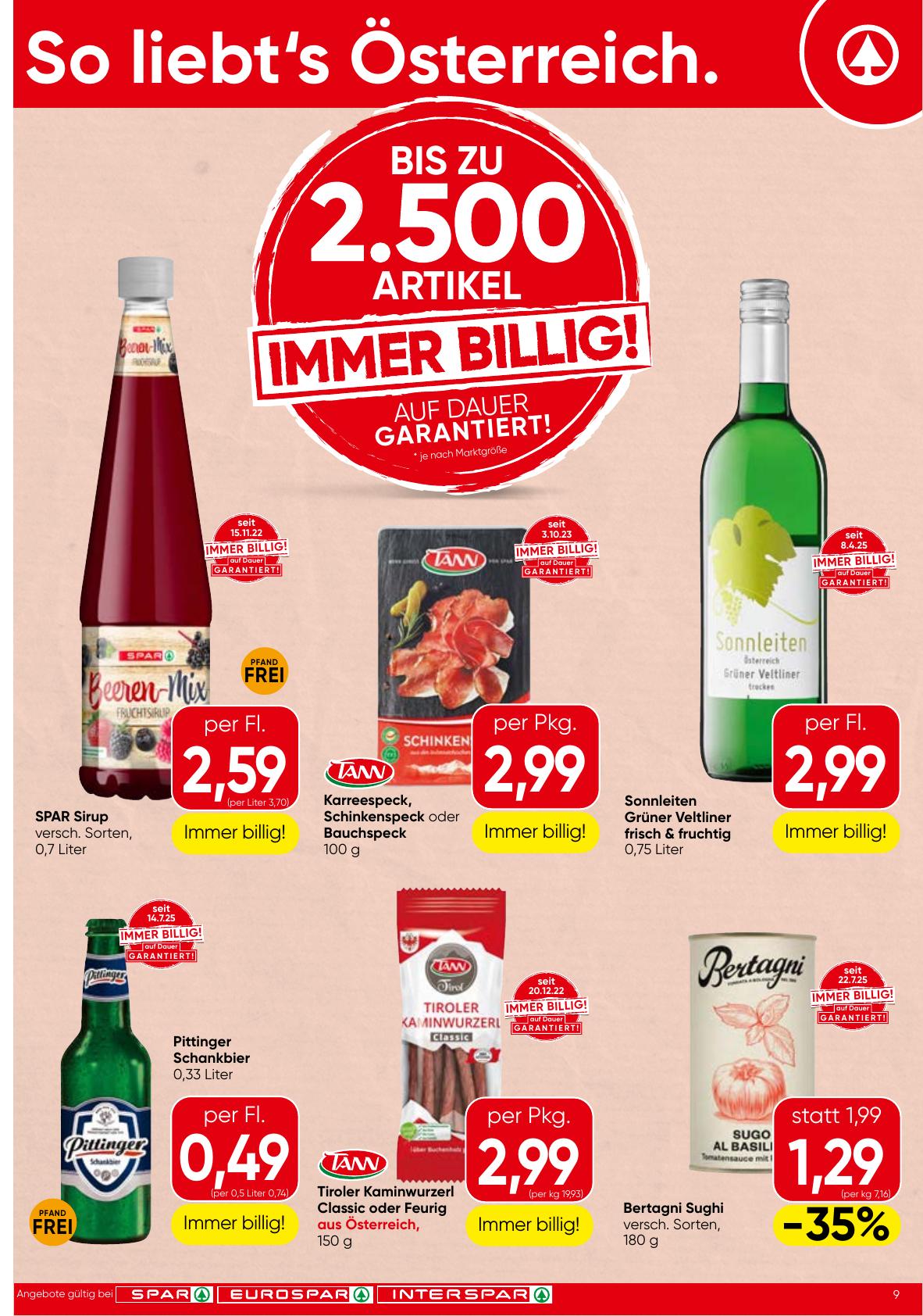Spar flyer page