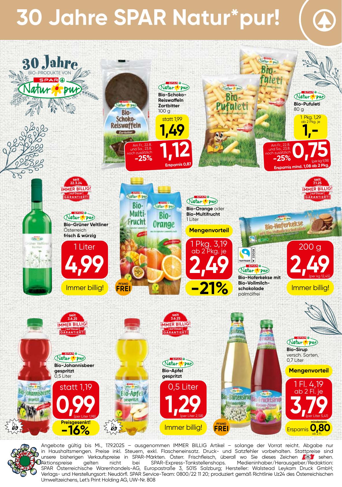Spar Katalog flyer page