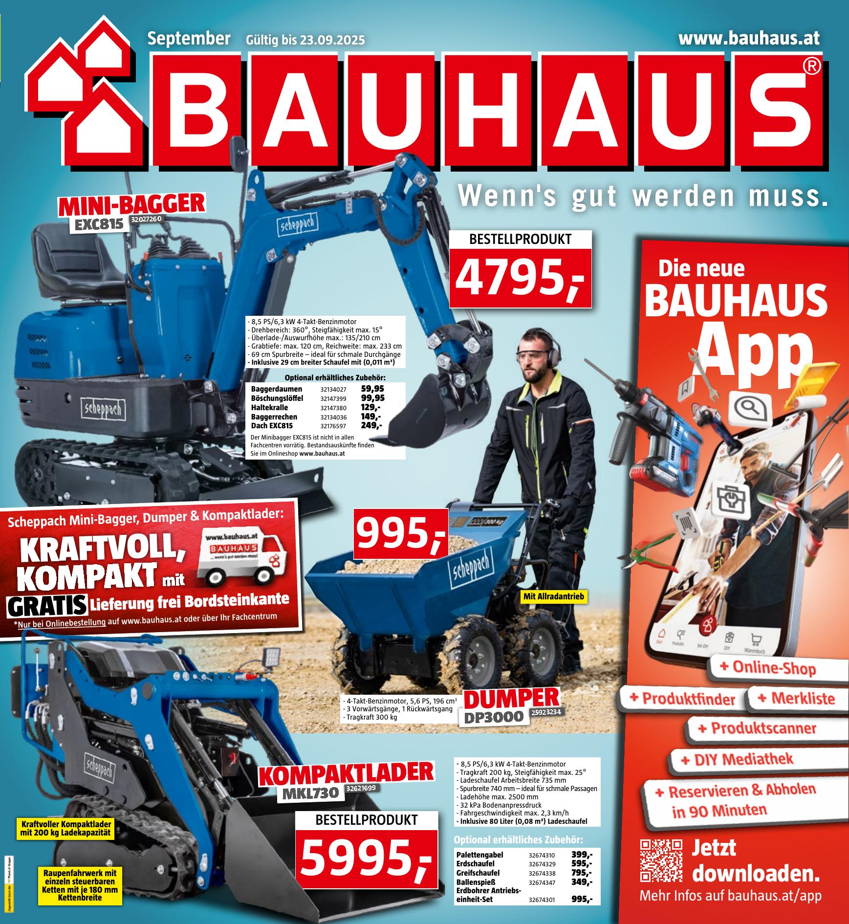 Bauhaus flyer page