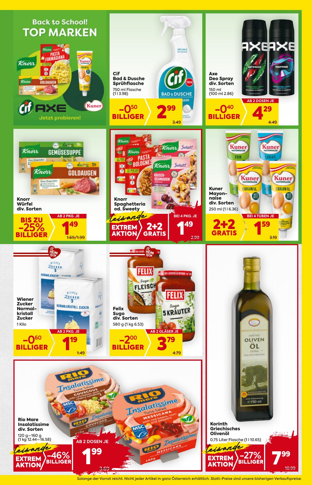 Billa flyer page