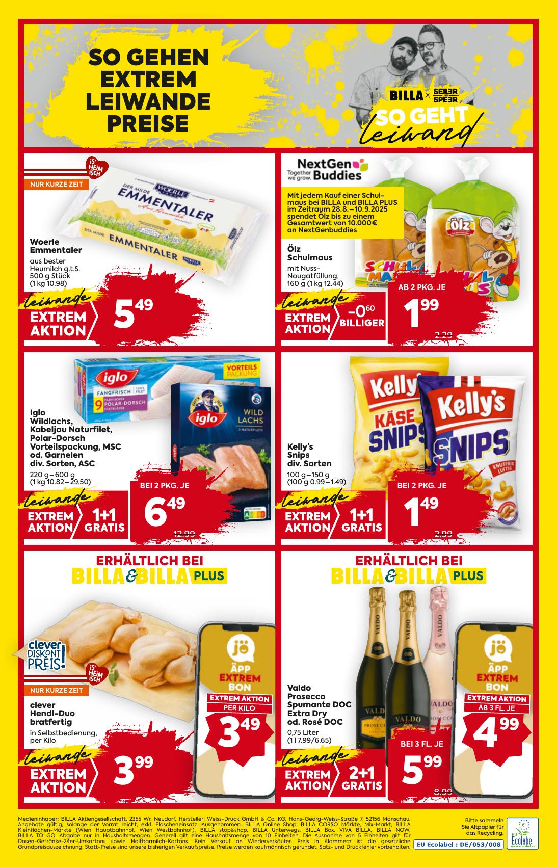 Billa flyer page