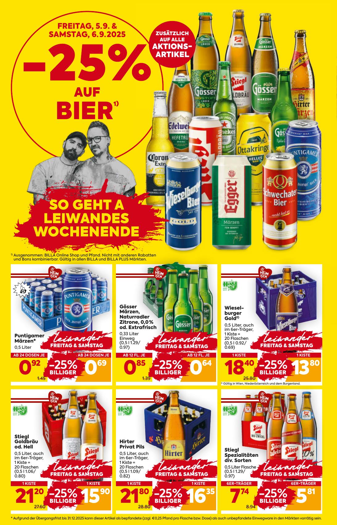 Billa flyer page
