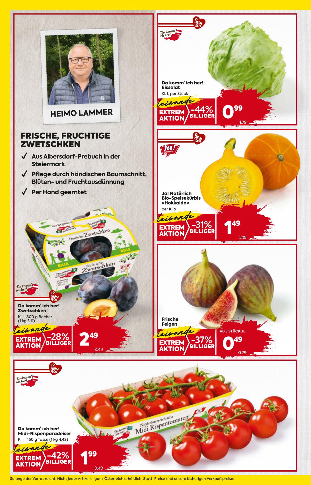 Billa flyer page