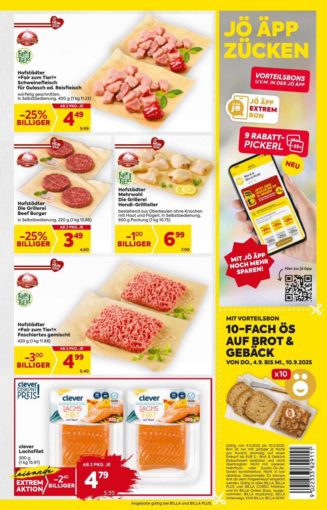 Billa flyer page