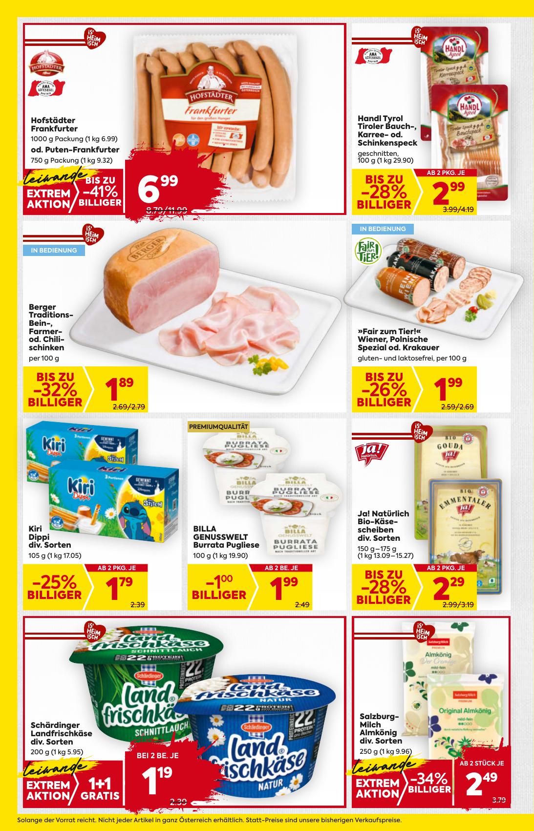 Billa flyer page