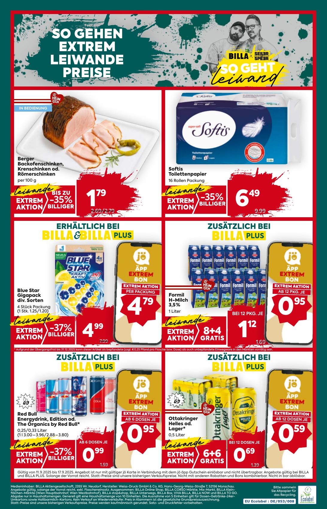 Billa Plus flyer page