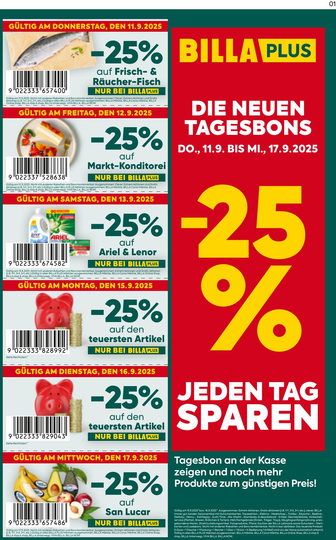 Billa Plus flyer page