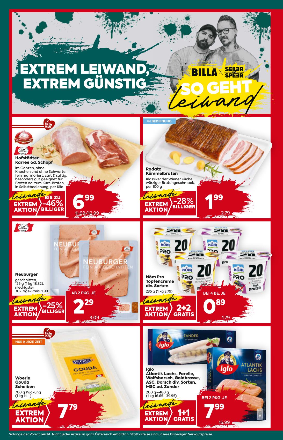 Billa Plus flyer page