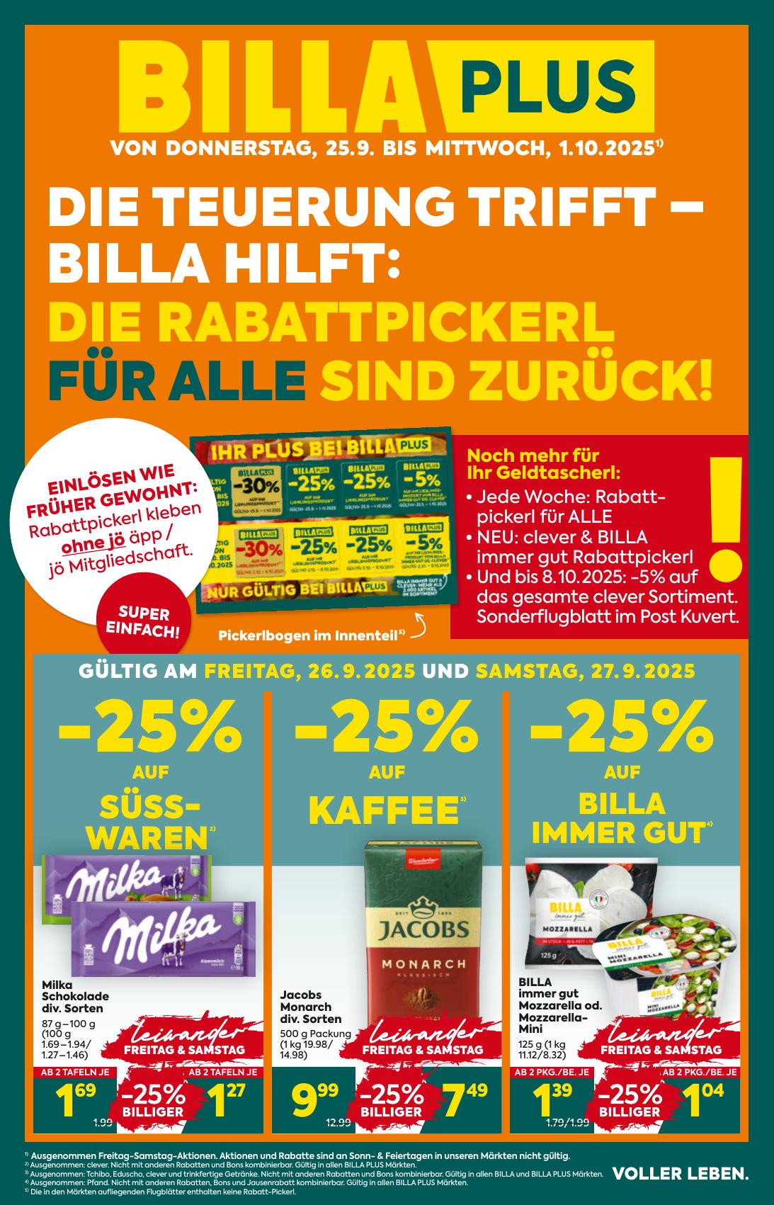 Billa Plus flyer page