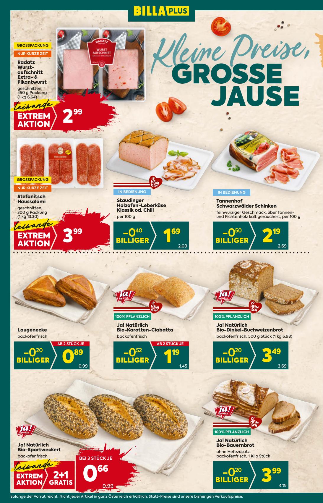 Billa Plus flyer page