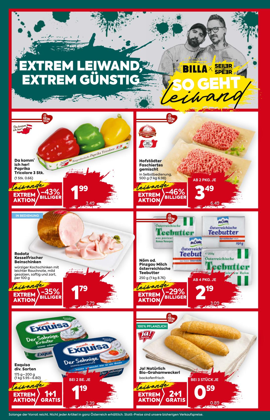 Billa Plus flyer page