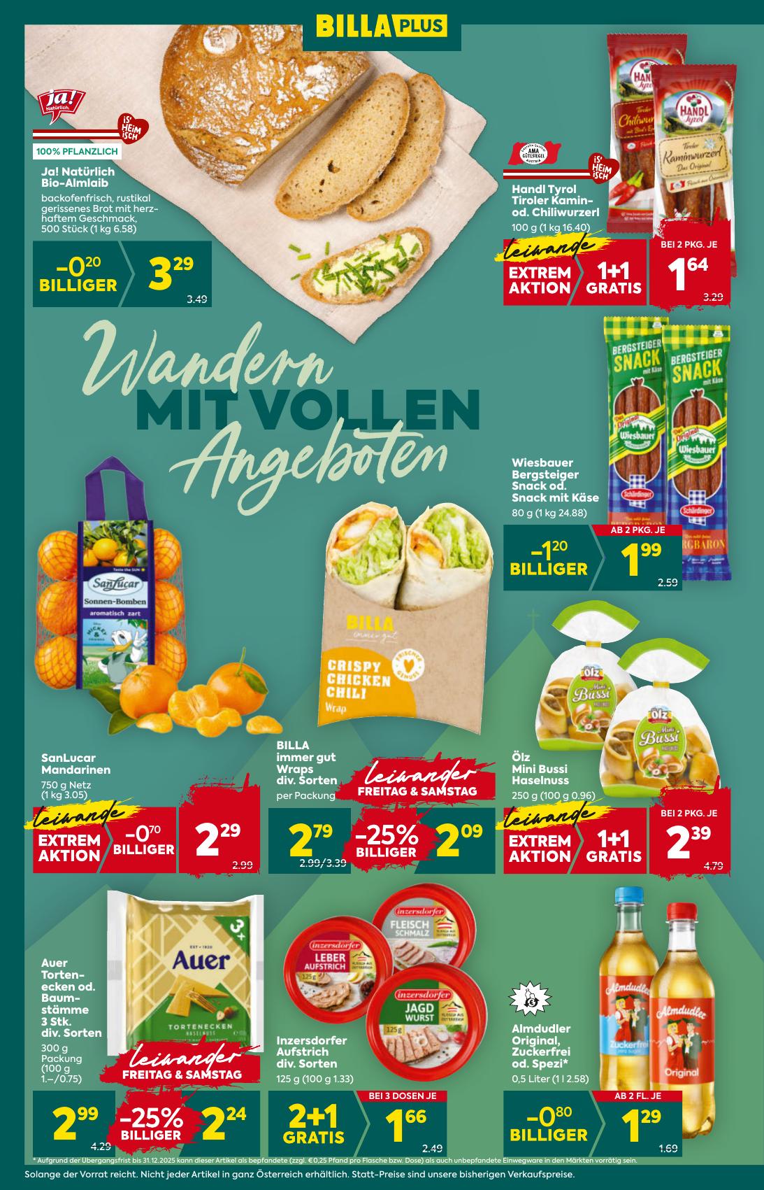 Billa Plus flyer page