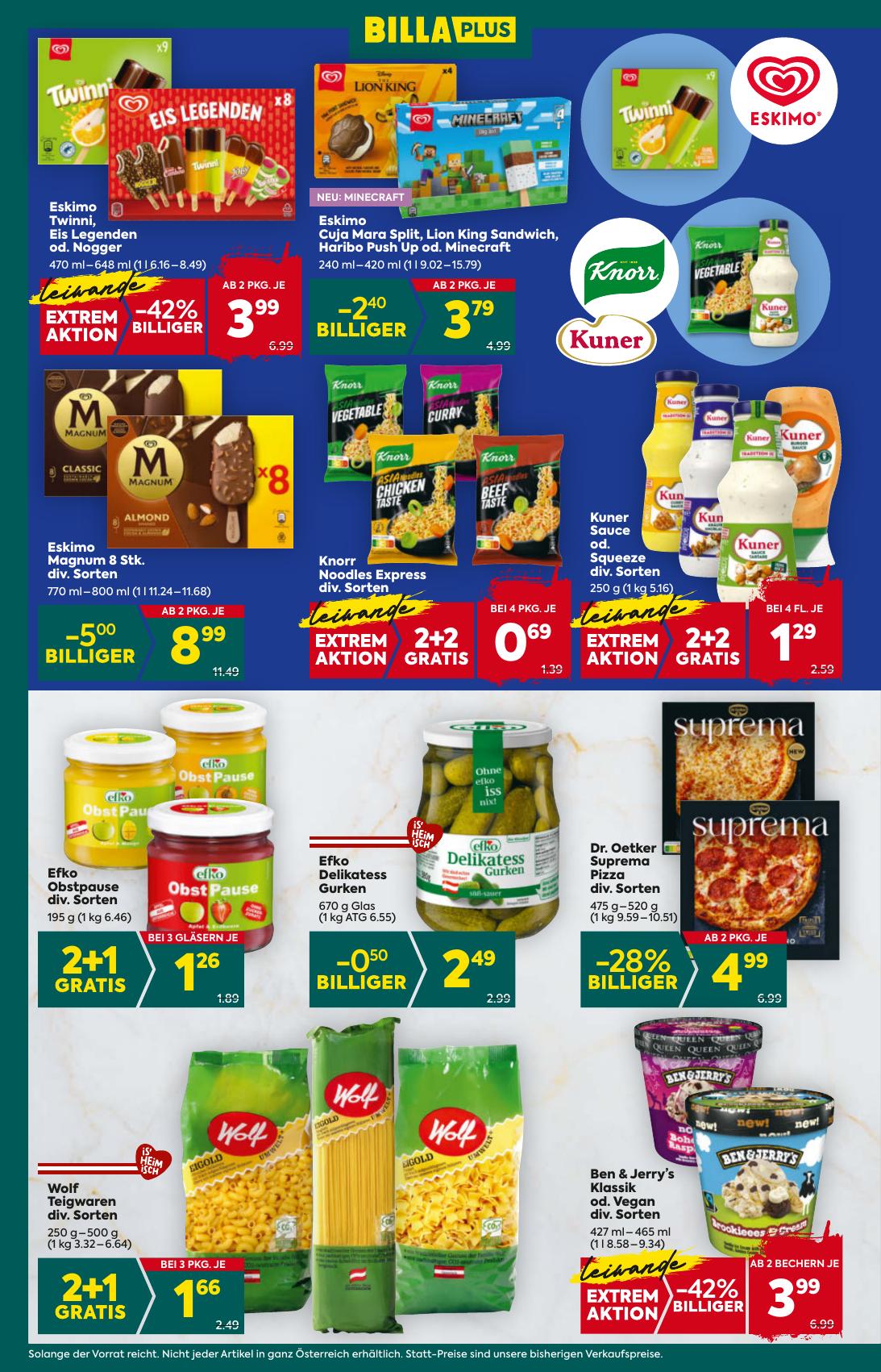 Billa Plus flyer page
