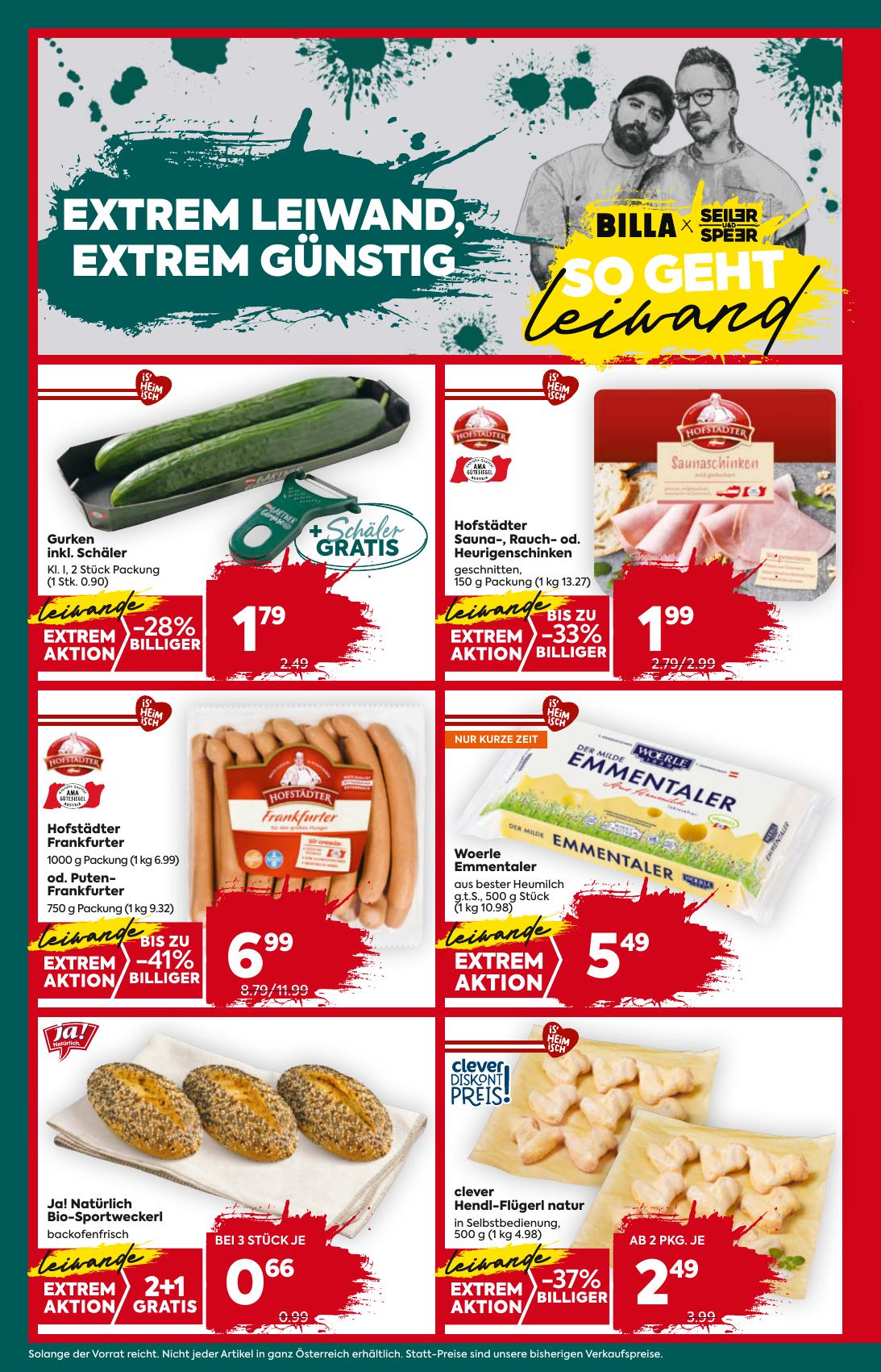 Billa Plus flyer page