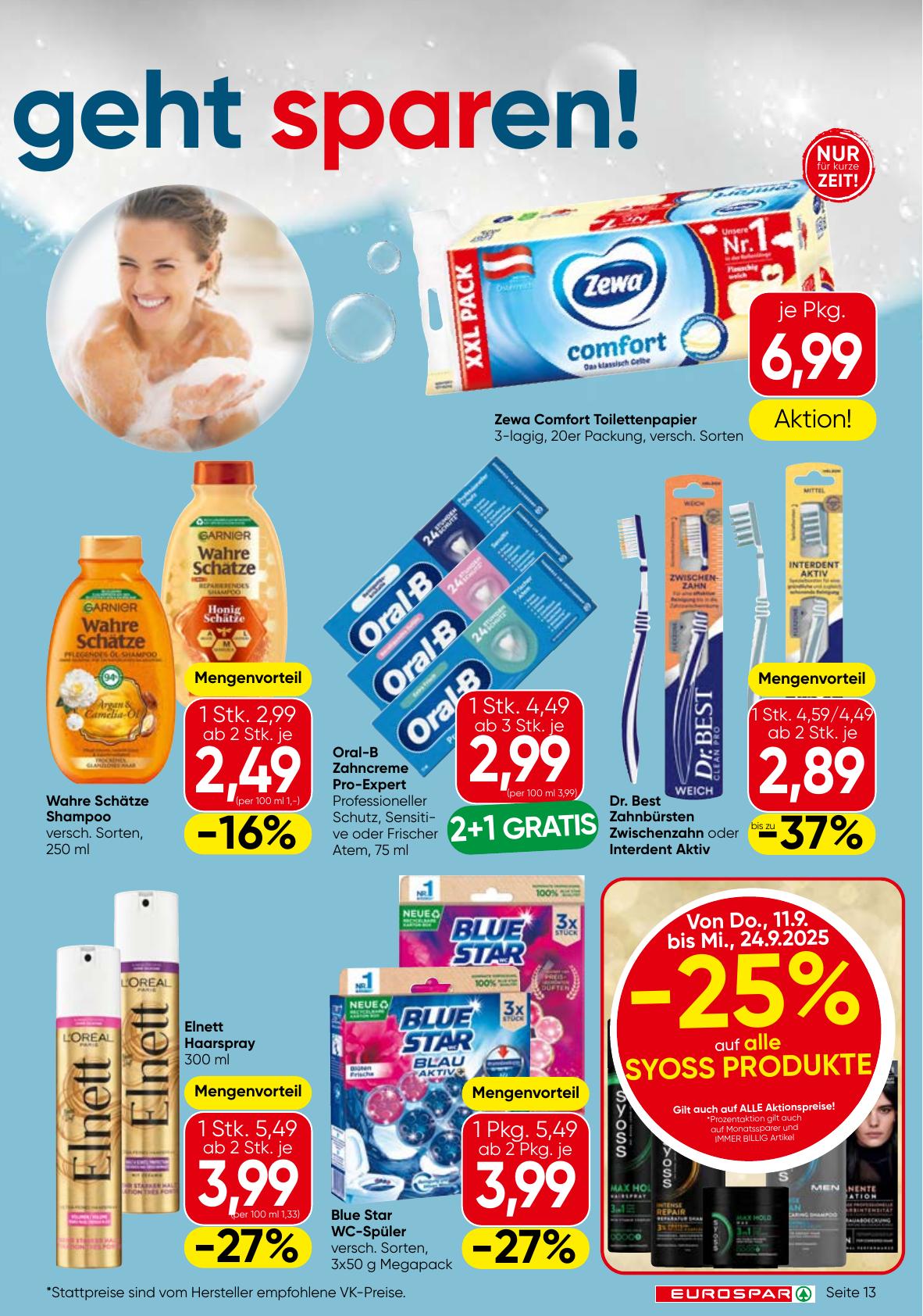 Eurospar flyer page